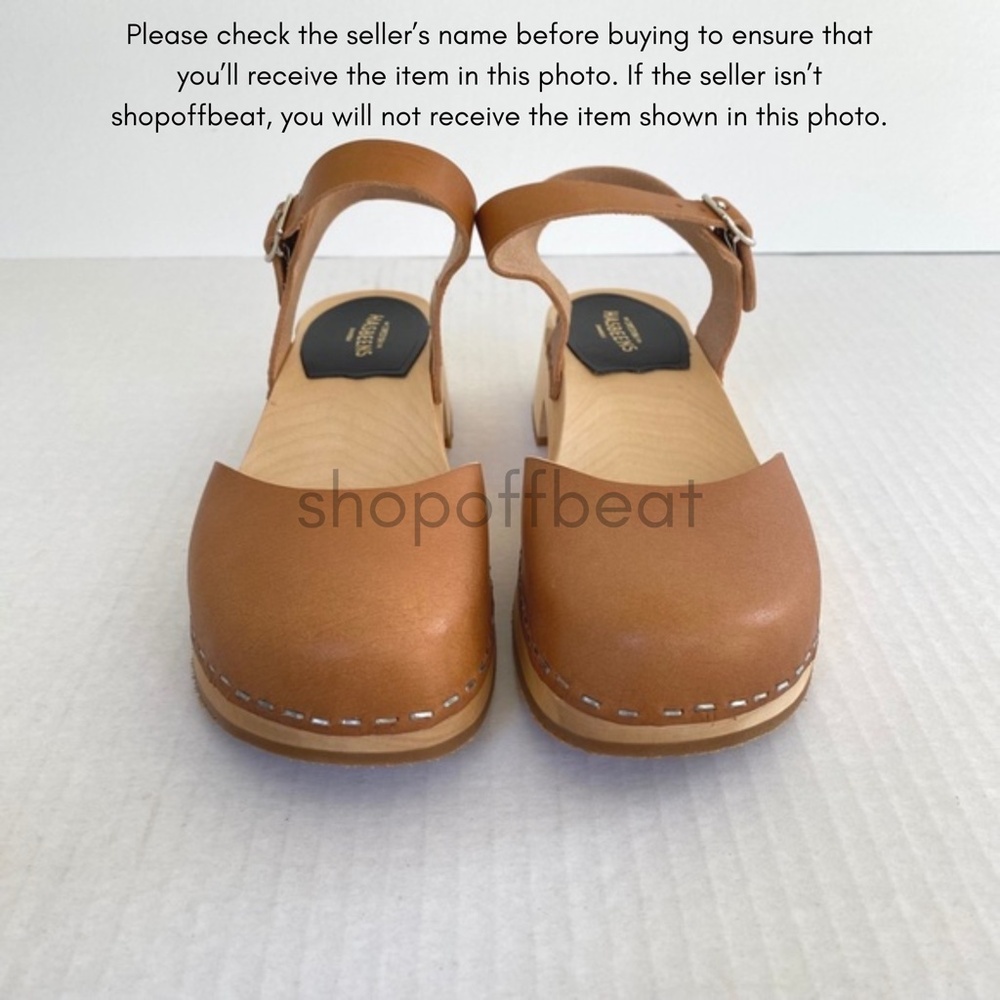 NEW Swedish Hasbeens New Covered Sandal Clog Nature 36 - Picture 3 of 15